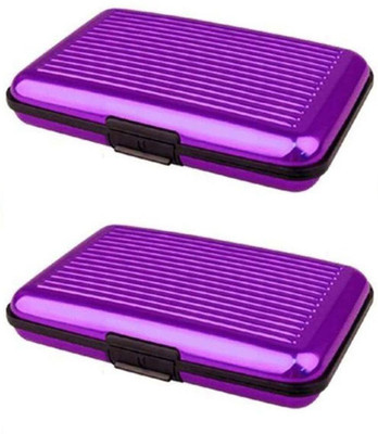 

SOI Credit Card holder 6 Card Holder(Set of 2, Purple)