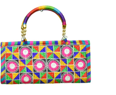 

Kalakriti handicrafts Casual Multicolor Clutch