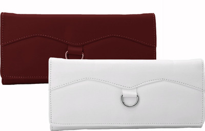 

Lady bar Casual Maroon, Orange, White Clutch