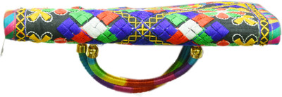 

Kalakriti handicrafts Casual Multicolor Clutch