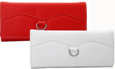 

Lady bar Casual Red, Silver, White Clutch
