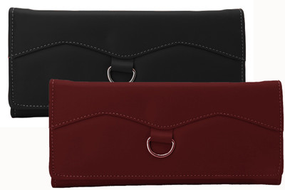

Lady bar Casual Black, Yellow, Maroon Clutch, Black;maroon;yellow