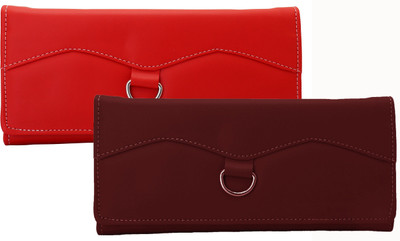 

Lady bar Casual Red, Silver, Maroon Clutch, Maroon;red;silver