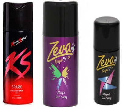 

Zeva & KS Kamasutra Spark Deodorant Bodyspray(Set of 3)