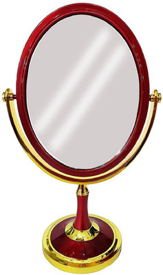 

kabello Round Shaped Double-Sided Mirror (Normal + Zoom Image) / Mirrors Living Room / Fancy Mirrors For Make Up And Home Decorations / Mirrors Living Room