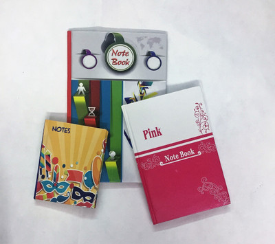 

INDOGIFTS Assorted Diary(Dairy Hardbound, Multicolor, Pack of 3)