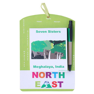 

toshakhana Mini Gift Set(Things To Do Pad Meghalaya North East India, Multicolor)