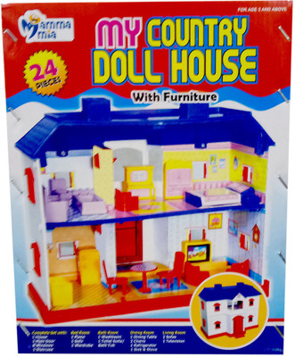 

Shoppernation Fancy My Country Doll House For Kids (24 Pieces)(Multicolor)