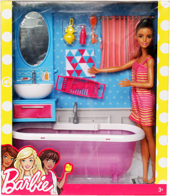 

Toys Factory Baby Barbie Doll ( With bath tub )(Multicolor)