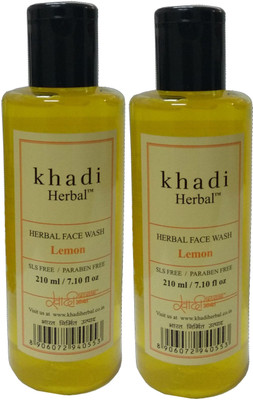 

Khadi Herbal Lemon Face wash (SLS FREE /Paraben Free) Face Wash(420 ml)