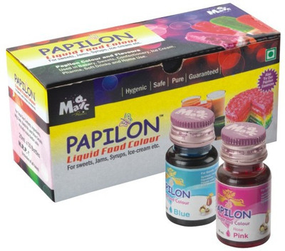 

Papilon 10 Shades Of Liquid Food Color (20 Ml X 10 Bottle) Multicolor(20.0 ml)