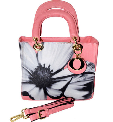 

RAHMAN BAGS Sling Bag(Pink, Black), Black;pink