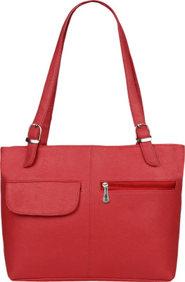 

Pink Flower Hand-held Bag(Red)