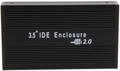

Axcess 3.5" IDE Aluminum HDD Hard Drive Enclosure USB 2.0 External Case 3.5 HDD Enclosure(For HDD, Black)