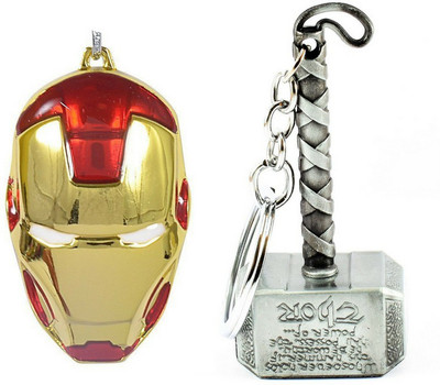 

Techitry Iron Man & Thor Hammer Metal Key Chain