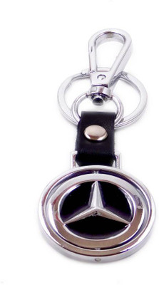 

Shubheksha Double-sided Revolving Mercedes Logo Metallic Locking Key Chain