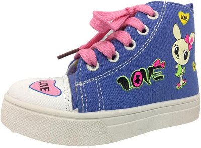 

TeeniTiny Girls Lace Sneakers(Light Blue