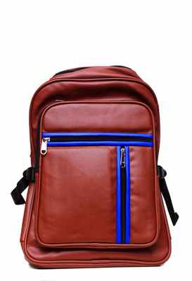 

SV Traders 14 inch Expandable Laptop Backpack(Brown)