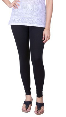 LUX LYRA Churidar  Ethnic Wear Legging(Black, Solid)