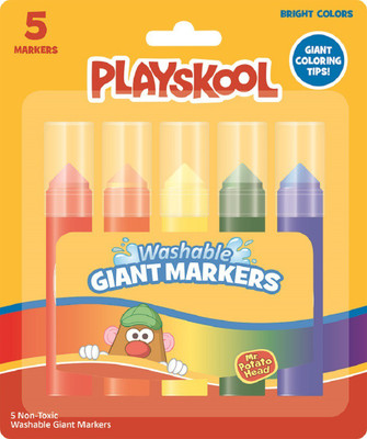 

PlaySkool 5 Ct Giant Markers For Kids Art Set(Set of 5, Multicolor)