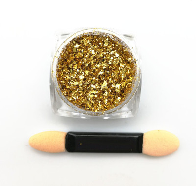 

Iris 7 Premium Quality Golden Chrome Flakes for Nail Decoration- Perfect Nail Art Accessory for Party, Wedding, Birthday, Prom Night(Gold)