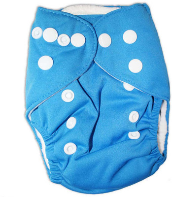 

Coddle Baby Pocket Cloth Diaper with 3 Layer Microfibre insert, for the New Born Babies, Blue