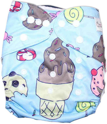 

Coddle Baby Pocket Cloth Diaper with 3 Layer Microfibre insert, Multicolor