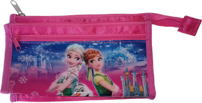 

kidoz kingdom FROZEN FROZEN SISTERS-ELSA AND ANNA Art Canvas Pencil Box(Set of 1, Multicolor)