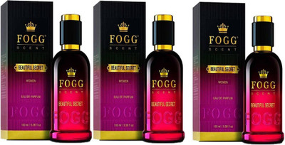 

Fogg Scent Beautiful Secret EDP Perfume Pack of 3 (90ML each) Eau de Parfum - 270 ml(For Women)