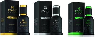 

Fogg Scent Discover, Explore and Trump EDP Perfume Pack of 3 (50ML each) 150ML Eau de Parfum - 150 ml(For Men)