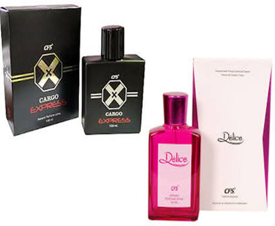 

CFS Cargo Black and Delice Pink Eau de Parfum - 200 ml(For Men & Women)