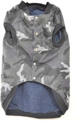 Foodie Puppies Coat for Dog(Military, Grey