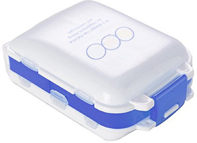 

VibeX ™ Portable Pill Case Box ™ Portable Pill Case Box Pill Box(White, Blue)