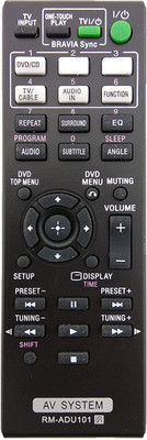 

LipiWorld RM-ADU101 Compatible For Sony AV System Remote Controller(Black)