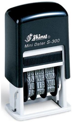 

Shiny Self Inking Dater Stamp Self Inking Stamp(8 x 3 x 2 cm, Violet)