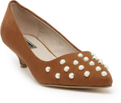 

Flat n Heels Women Tan Heels