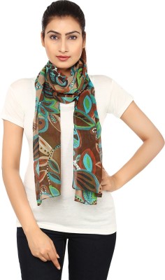 Anekaant Floral Print Cotton Blend Women Scarf