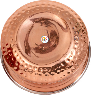 

KDT Copper Steel Donga Bowl Tray Serving Set(Pack of 1)
