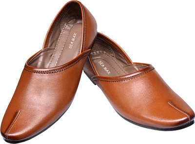 Seamax Sea Max Men Tan Jutis [Mojaris] Jutis For Men(Tan