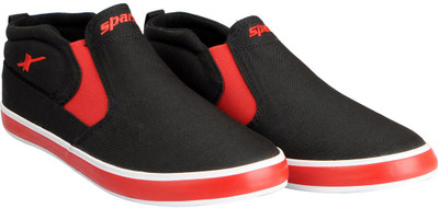 

Sparx Men's Canvas Shoes For Men(Black, Black red