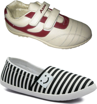 

Asian Women's casual shoes combo pack of 2 Casuals For Women(Multicolor