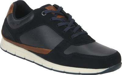 

Red Tape Men Leather Walking Shoes For Men(Navy, Tan