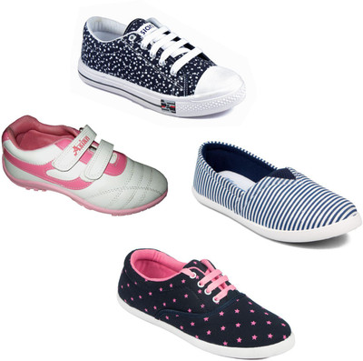 

Asian Women's casual shoes combo pack of 4 Casuals For Women(Multicolor