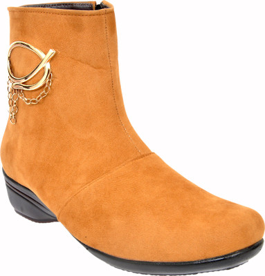 

Altek Casual,Party Wear, Ankle Boots For Women(Tan