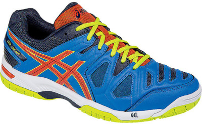 

Asics GEL - GAME 5 - YL BLUE/ORG/LIME Tennis Shoes For Men(Multicolor, Methyl blue/orange/lime