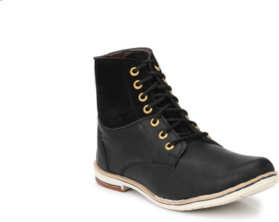 

Big Fox High Ankle Combat Boots Boots For Men(Black