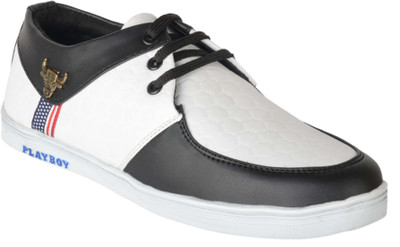 

R Rayland Shoes Leather Casuals For Men(White