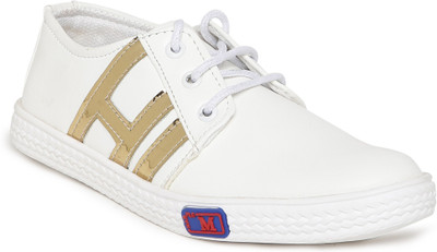 

1 WALK 1 WALK MAPPLE COLLECTION ORIGINAL COMFORTABLE STYLISH WOMEN SHOES /SNEAKERS/COLLEGE WEAR/2018 LATEST COLLECTION/PARTY WEAR/CASUAL DRESSING WEAR/WEEDING WEAR-White::Gold Casuals For Women(White, Gold