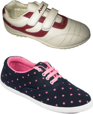 

Asian Women's casual shoes combo pack of 2 Casuals For Women(Multicolor