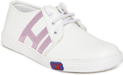 

1 WALK 1 WALK MAPPLE COLLECTION ORIGINAL COMFORTABLE STYLISH WOMEN SHOES /SNEAKERS/COLLEGE WEAR/2018 LATEST COLLECTION/PARTY WEAR/CASUAL DRESSING WEAR/WEEDING WEAR-White::Pink Casuals For Women(White, Pink